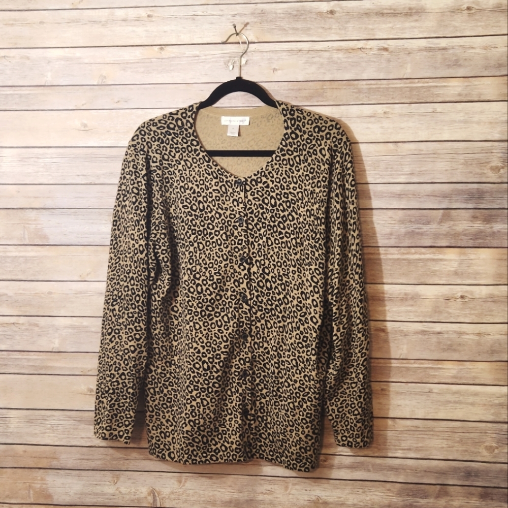 NWOT Leopard print Cardigan